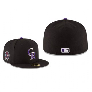 Rockies Black 9/11 Remembrance Sidepatch 59FIFTY Fitted Hat