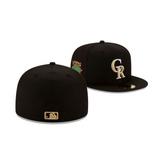Rockies Black AKA Patch 59FIFTY Fitted Hat