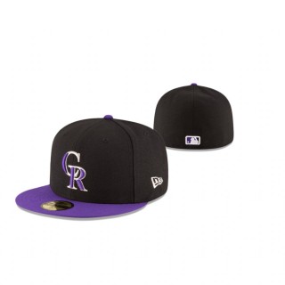 Rockies Black Authentic Collection Hat