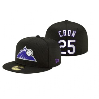 Rockies C.J. Cron Black 2021 Clubhouse Hat