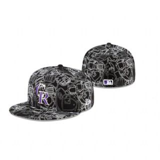 Rockies Black Cap Chaos 59FIFTY Fitted Hat