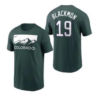 Colorado Rockies Charlie Blackmon Green 2022 City Connect Name & Number T-Shirt