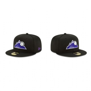 Rockies Clubhouse Black 59FIFTY Fitted Hat