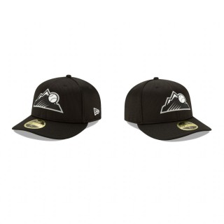 Rockies Clubhouse Black Team Low Profile 59FIFTY Fitted Hat