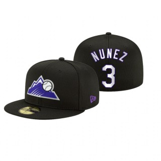 Rockies Dom Nunez Black 2021 Clubhouse Hat