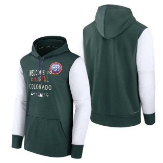 Colorado Rockies Green Authentic Collection 2022 City Connect Therma Performance Pullover Hoodie
