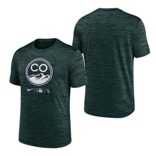 Colorado Rockies Green Authentic Collection 2022 City Connect Velocity Performance T-Shirt