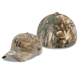 Colorado Rockies Camo Realtree 49FORTY Fitted Hat