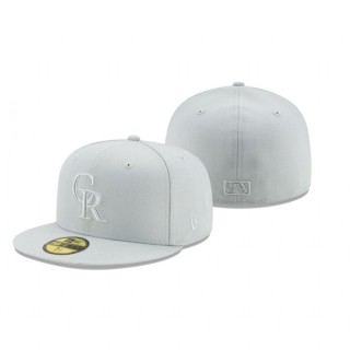Rockies Gray Spring Color Basic 59FIFTY Fitted Hat