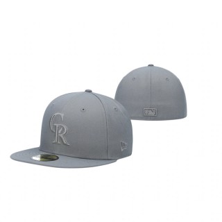 Rockies Gray Storm Tonal 59FIFTY Fitted Hat