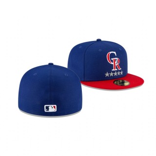 Rockies Royal Team Red White Blue 59FIFTY Fitted Hat