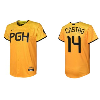 Rodolfo Castro Youth Pittsburgh Pirates Gold City Connect Jersey