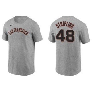 Ross Stripling Men's San Francisco Giants Buster Posey Nike Gray Name & Number T-Shirt