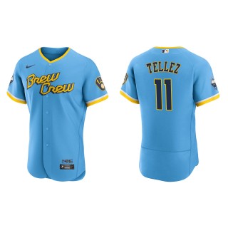 Rowdy Tellez Brewers Powder Blue 2022 City Connect Authentic Jersey
