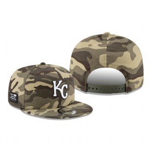 Kansas City Royals Camo 2021 Armed Forces Day 9FIFTY Snapback Hat