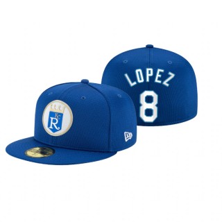 Royals Nicky Lopez Royal 2021 Clubhouse Hat