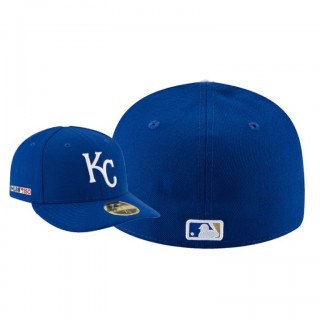 Men's Kansas City Royals Royal MLB 150th Anniversary Patch Low Profile 59FIFTY Fitted Hat