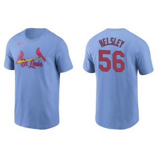 Ryan Helsley Men's St. Louis Cardinals Yadier Molina Light Blue Name & Number T-Shirt