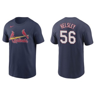 Ryan Helsley Men's St. Louis Cardinals Yadier Molina Navy Name & Number T-Shirt