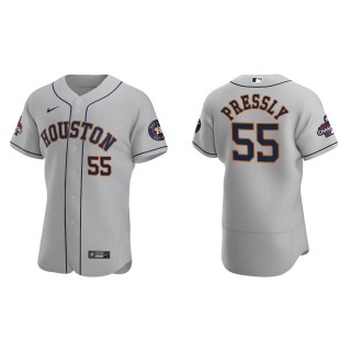 Ryan Pressly Houston Astros Gray 2022 World Series Champions Road Authentic Jersey