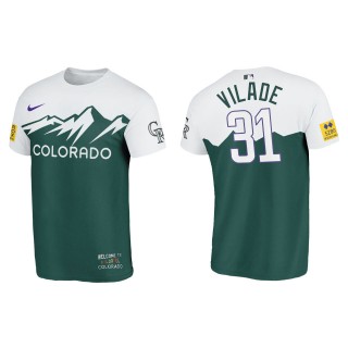 Ryan Vilade Colorado Rockies Green 2022 City Connect T-Shirt