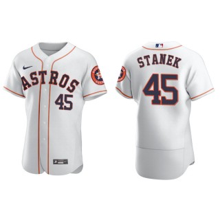 Ryne Stanek Men's Astros White Home Authentic Jersey