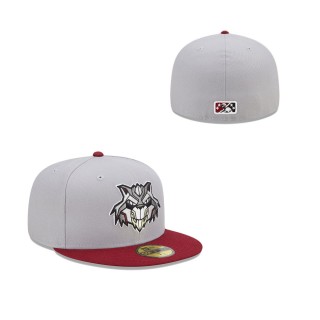 Sacramento River Cats Gray Red Marvel x Minor League 59FIFTY Fitted Hat