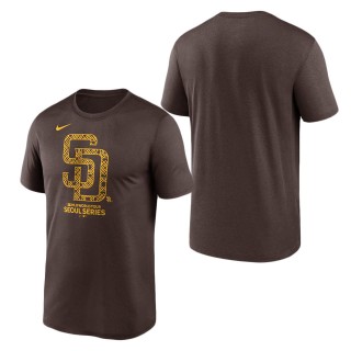 San Diego Padres Brown 2024 MLB World Tour Seoul Series Legend Performance T-Shirt