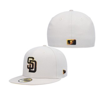 Men's San Diego Padres Khaki Stone Dim Undervisor 59FIFTY Fitted Hat