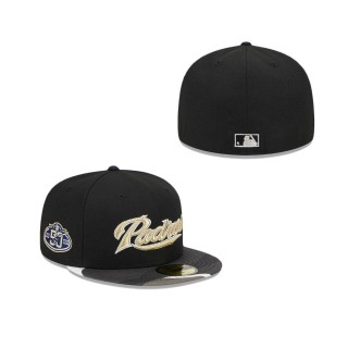 San Diego Padres Metallic Camo Fitted Hat