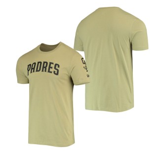 San Diego Padres Olive Brushed Armed Forces T-Shirt
