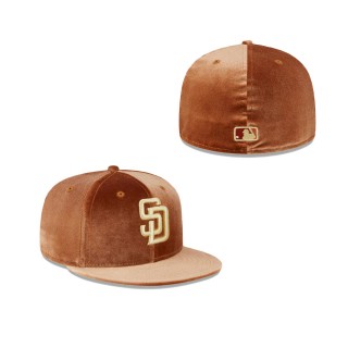 San Diego Padres Vintage Velvet Fitted Hat
