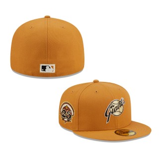 San Francisco Giants 25th Anniversary Chrome Undervisor 59FIFTY Fitted Hat Tan