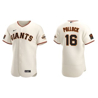 San Francisco Giants A.J. Pollock Cream Authentic Home Jersey