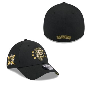 San Francisco Giants Black 2024 Armed Forces Day 39THIRTY Flex Hat