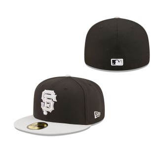 Men's San Francisco Giants Black Gray Spring Color Pack Two-Tone 59FIFTY Fitted Hat