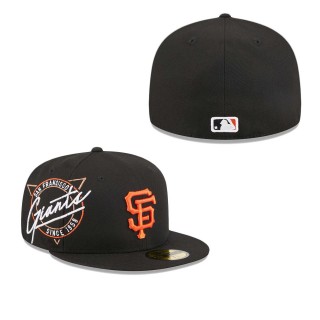 San Francisco Giants Black Neon 59FIFTY Fitted Hat