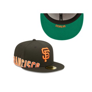 Men's San Francisco Giants Black Sidesplit 59FIFTY Fitted Hat