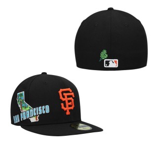 Men's San Francisco Giants Black Stateview 59FIFTY Fitted Hat