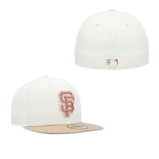 San Francisco Giants Cream Chrome Camel Rust Undervisor 59FIFTY Fitted Hat