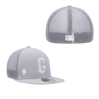 San Francisco Giants Gray 2023 On-Field Batting Practice 59FIFTY Fitted Hat