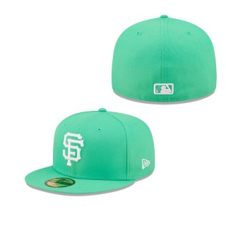 Men's San Francisco Giants Island Green Logo White 59FIFTY Fitted Hat