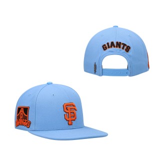 Men's San Francisco Giants Light Blue Classic Wool Snapback Hat