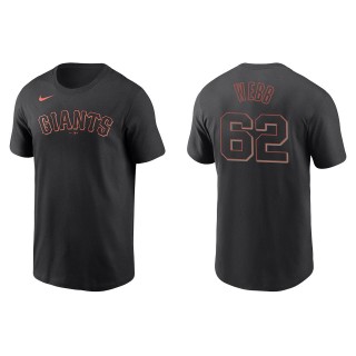 San Francisco Giants Logan Webb Black Name Number T-Shirt