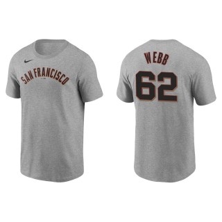 San Francisco Giants Logan Webb Gray Name Number T-Shirt