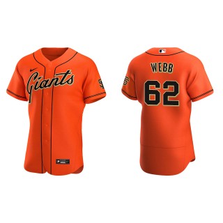 San Francisco Giants Logan Webb Orange Authentic Alternate Jersey