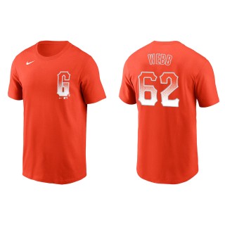 San Francisco Giants Logan Webb Orange City Connect T-Shirt