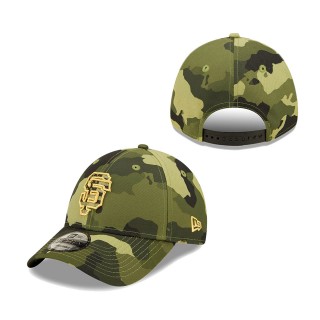 San Francisco Giants New Era Camo 2022 Armed Forces Day 9FORTY Snapback Adjustable Hat