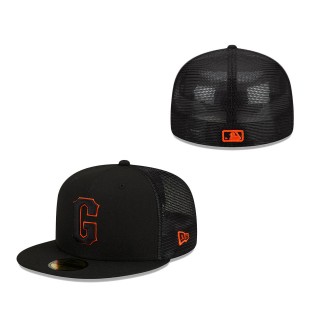 San Francisco Giants Youth 2022 Batting Practice 59FIFTY Fitted Hat Black