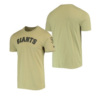 San Francisco Giants Olive Brushed Armed Forces T-Shirt